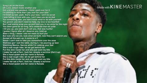 nba youngboy ranada lyrics.